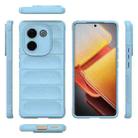 For vivo iQOO Z9s Pro India Magic Shield TPU + Flannel Phone Case(Light Blue) - 3