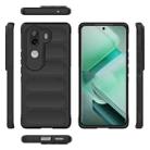 For vivo iQOO Z9s 5G Magic Shield TPU + Flannel Phone Case(Black) - 3