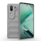 For vivo iQOO Z9s 5G Magic Shield TPU + Flannel Phone Case(Grey) - 1