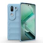 For vivo iQOO Z9s 5G Magic Shield TPU + Flannel Phone Case(Light Blue) - 1