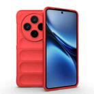 For vivo X200 Magic Shield TPU + Flannel Phone Case(Red) - 1