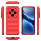 For vivo X200 Magic Shield TPU + Flannel Phone Case(Red) - 3
