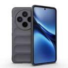For vivo X200 Magic Shield TPU + Flannel Phone Case(Dark Grey) - 1