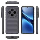 For vivo X200 Magic Shield TPU + Flannel Phone Case(Dark Grey) - 3
