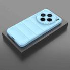 For vivo X200 Magic Shield TPU + Flannel Phone Case(Light Blue) - 2