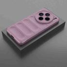 For vivo X200 Magic Shield TPU + Flannel Phone Case(Purple) - 2