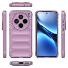 For vivo X200 Magic Shield TPU + Flannel Phone Case(Purple) - 3