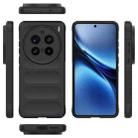 For vivo X200 Pro Magic Shield TPU + Flannel Phone Case(Black) - 3