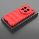 For vivo X200 Pro Magic Shield TPU + Flannel Phone Case(Red) - 2