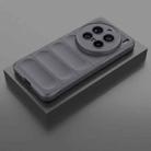 For vivo X200 Pro Magic Shield TPU + Flannel Phone Case(Dark Grey) - 2