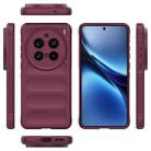 For vivo X200 Pro Magic Shield TPU + Flannel Phone Case(Wine Red) - 3