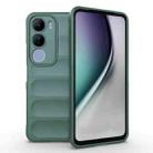 For vivo Y29 5G / Y19s 4G Magic Shield TPU + Flannel Phone Case(Dark Green) - 1