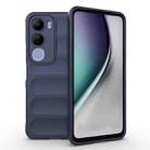 For vivo Y29 5G / Y19s 4G Magic Shield TPU + Flannel Phone Case(Dark Blue) - 1