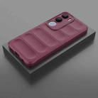 For vivo Y29 5G / Y19s 4G Magic Shield TPU + Flannel Phone Case(Wine Red) - 2