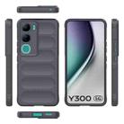 For vivo Y300 5G India / V40 Lite IDN Magic Shield TPU + Flannel Phone Case(Dark Grey) - 3