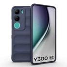 For vivo Y300 5G India / V40 Lite IDN Magic Shield TPU + Flannel Phone Case(Dark Blue) - 1
