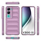 For vivo Y300 5G India / V40 Lite IDN Magic Shield TPU + Flannel Phone Case(Purple) - 3