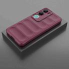 For vivo Y300 5G India / V40 Lite IDN Magic Shield TPU + Flannel Phone Case(Wine Red) - 2