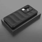 For vivo Y29 4G Global / T4x 5G Magic Shield TPU + Flannel Phone Case(Black) - 2