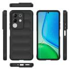 For vivo Y29 4G Global / T4x 5G Magic Shield TPU + Flannel Phone Case(Black) - 3