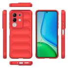 For vivo Y29 4G Global / T4x 5G Magic Shield TPU + Flannel Phone Case(Red) - 3
