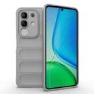 For vivo Y29 4G Global / T4x 5G Magic Shield TPU + Flannel Phone Case(Grey) - 1