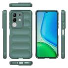 For vivo Y29 4G Global / T4x 5G Magic Shield TPU + Flannel Phone Case(Dark Green) - 3