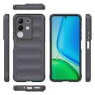 For vivo Y29 4G Global / T4x 5G Magic Shield TPU + Flannel Phone Case(Dark Grey) - 3