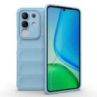 For vivo Y29 4G Global / T4x 5G Magic Shield TPU + Flannel Phone Case(Light Blue) - 1