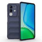 For vivo Y29 4G Global / T4x 5G Magic Shield TPU + Flannel Phone Case(Dark Blue) - 1