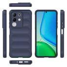 For vivo Y29 4G Global / T4x 5G Magic Shield TPU + Flannel Phone Case(Dark Blue) - 3
