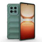 For vivo iQOO Z10 Turbo 5G Magic Shield TPU + Flannel Phone Case(Dark Green) - 1