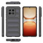 For vivo iQOO Z10 Turbo 5G Magic Shield TPU + Flannel Phone Case(Dark Grey) - 3
