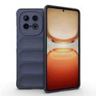 For vivo iQOO Z10 Turbo 5G Magic Shield TPU + Flannel Phone Case(Dark Blue) - 1