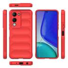 For vivo Y19 5G Global / Y29s 5G Global Magic Shield TPU + Flannel Phone Case(Red) - 3