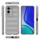 For vivo Y19 5G Global / Y29s 5G Global Magic Shield TPU + Flannel Phone Case(Grey) - 3