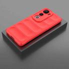 For vivo Y400 Pro 5G India Magic Shield TPU + Flannel Phone Case(Red) - 2