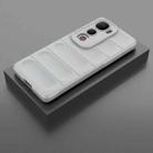 For vivo Y400 Pro 5G India Magic Shield TPU + Flannel Phone Case(Grey) - 2