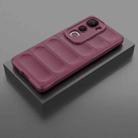 For vivo Y400 Pro 5G India Magic Shield TPU + Flannel Phone Case(Wine Red) - 2