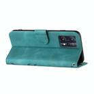 For Realme 9 Pro+ Line Pattern Skin Feel Leather Phone Case(Light Blue) - 3