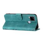 For Realme C15/C12/Narzo 20/7i Global Line Pattern Skin Feel Leather Phone Case(Light Blue) - 3