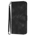 For Realme 10 Pro Line Pattern Skin Feel Leather Phone Case(Black) - 2