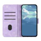 For Realme GT 5G / GT Neo Line Pattern Skin Feel Leather Phone Case(Light Purple) - 3