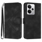 For Realme 14 / P3 5G Global Line Pattern Skin Feel Leather Phone Case(Black) - 1