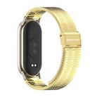 For Xiaomi Mi Band 8 / 9 / 9 NFC Mijobs Stainless Steel Metal Watch Band(Gold+Light Gold) - 2