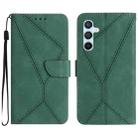 For Samsung Galaxy A54 5G Stitching Embossed Leather Phone Case(Green) - 1