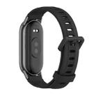 For Xiaomi Mi Band 8 / 9 / 9 NFC Mijobs Flat Hole Breathable Silicone Watch Band(Black) - 2