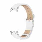 For Xiaomi Mi Band 8 / 9 / 9 NFC Mijobs Microfiber PU Leather Watch Band(White Silver) - 2