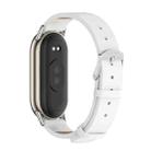 For Xiaomi Mi Band 8 / 9 / 9 NFC Mijobs Microfiber PU Leather Watch Band(White Silver) - 3