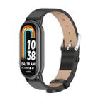 For Xiaomi Mi Band 8 / 9 / 9 NFC Mijobs Microfiber PU Leather Watch Band(Black) - 1